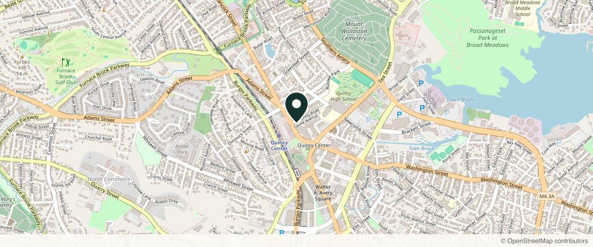 Map showing the exact location of Lumi Aesthetics | Botox, Fillers, Anti-Aging, Weight Loss at 1212 Hancock St #140, Quincy, MA 02169, USA
