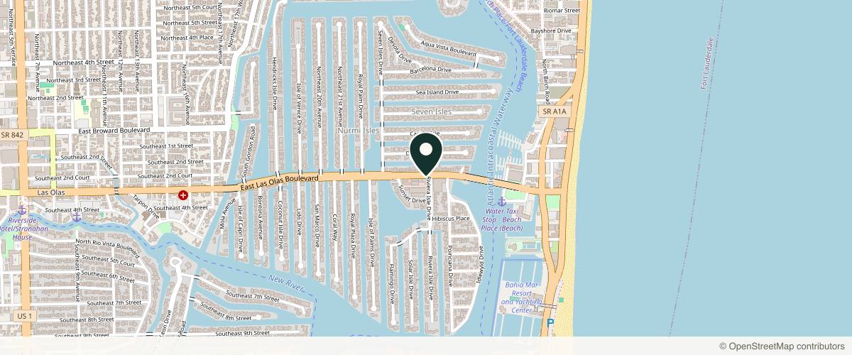 Map showing the exact location of Lumière by Adriana at 2434 E Las Olas Blvd, Fort Lauderdale, FL 33301, USA
