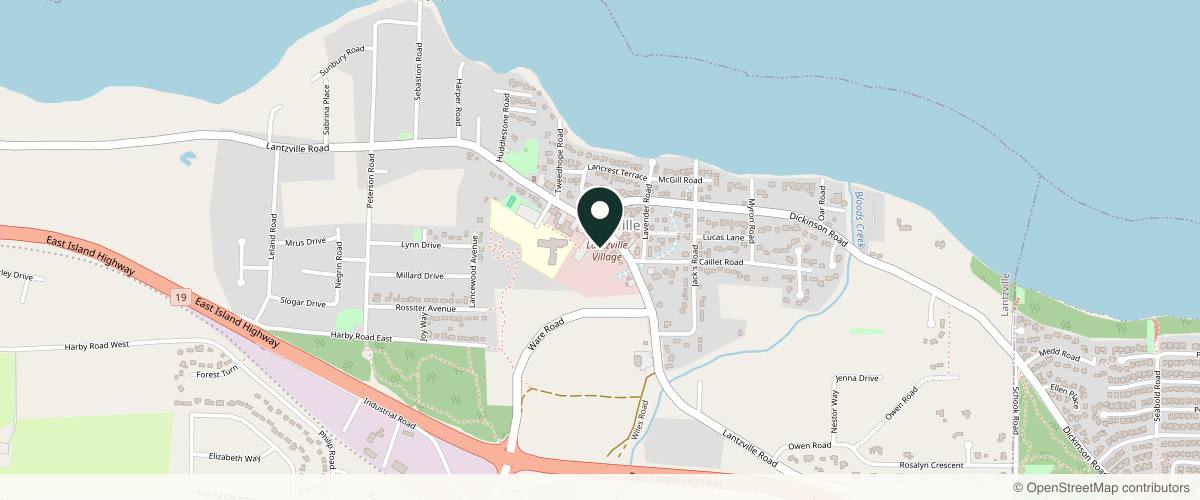 Map showing the exact location of Lumina MD Medical Aesthetics | Nanaimo Botox & Skin Clinic at Inside of Knox Contracting Building, 7187 Lantzville Rd, Lantzville, BC V0R 2H0, Canada