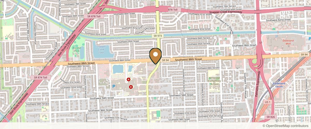 Map showing the exact location of Luminance Aesthetics at 8700 N Kendall Dr #202, Miami, FL 33176, USA