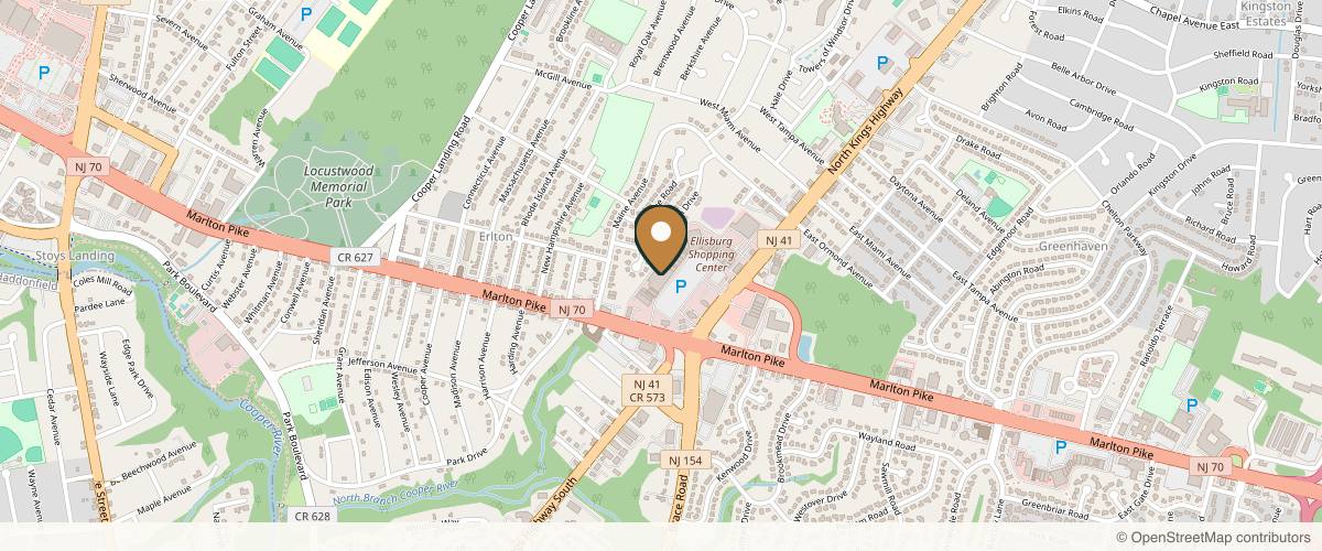 Map showing the exact location of Lunamé Medical Aesthetics at 1592 Kings Hwy N, Cherry Hill Township, NJ 08002, USA