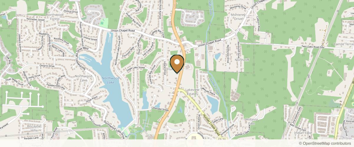 Map showing the exact location of Lush Wellness Center at 4804 AL-69, Northport, AL 35473, USA