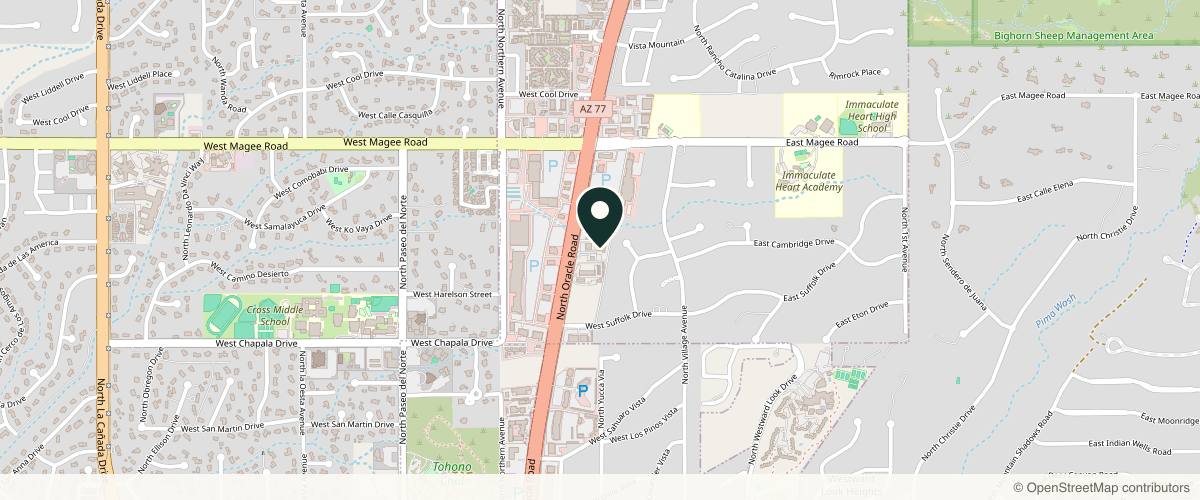 Map showing the exact location of Lux Lab Aesthetics at 7790 N Oracle Rd Suite 100, Oro Valley, AZ 85704, USA