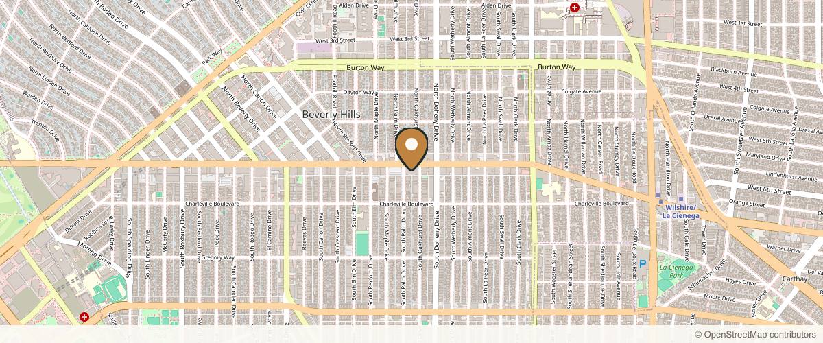 Map showing the exact location of Luxe Aesthetic Surgery & Medical Spa - at 9150 Wilshire Blvd Ste 205, Beverly Hills, CA 90212, USA