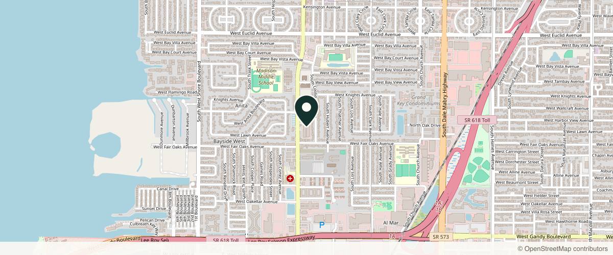 Map showing the exact location of LUXE Aesthetics at 4330 S Manhattan Ave, Tampa, FL 33611, USA