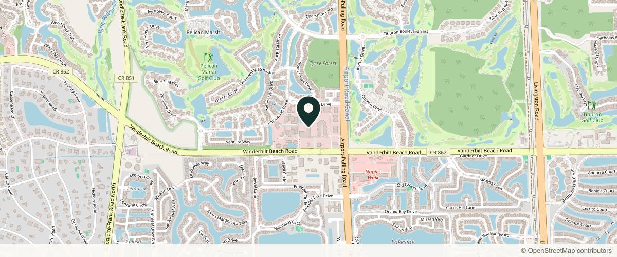 Map showing the exact location of LuxLift Med Spa at 2355 Vanderbilt Beach Rd Ste 122, Naples, FL 34109, USA