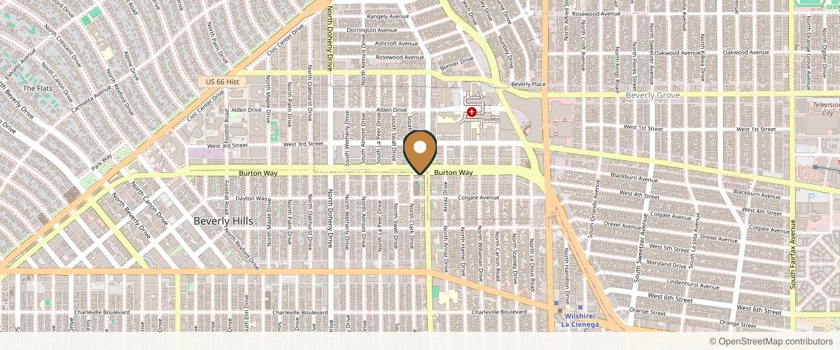 Map showing the exact location of LYEV Beverly Hills- Medical Spa at 8814 Burton Wy, Beverly Hills, CA 90211, USA