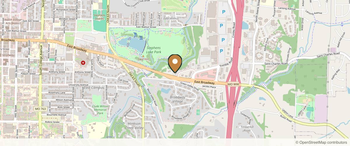 Map showing the exact location of Magnolia Med Spa at 2475 Broadway Bluffs Dr Ste 301, Columbia, MO 65201, USA