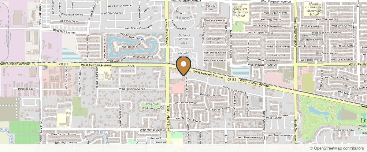 Map showing the exact location of Maj Medical Clinic at 5109 W Goshen Ave, Visalia, CA 93291, USA