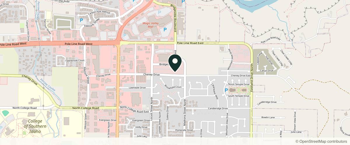 Map showing the exact location of Majestic Aesthetics and Wellness at 1505 Madrona St N Ste 1200, Twin Falls, ID 83301, USA