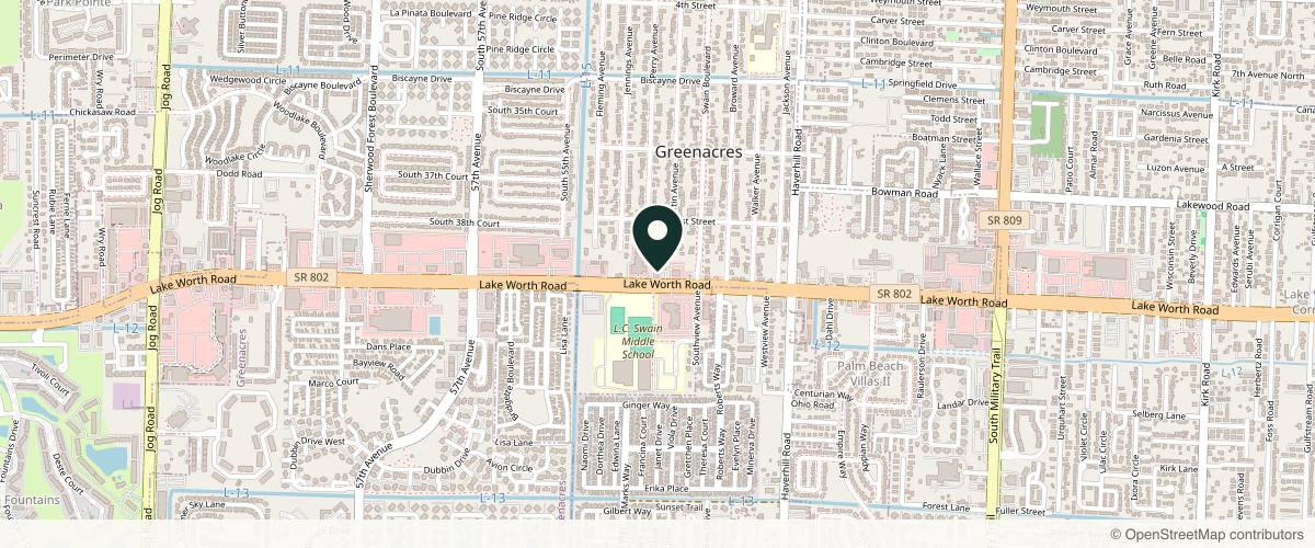 Map showing the exact location of Majestic Aesthetics LLC at 5315 Lake Worth Rd, Greenacres, FL 33463, USA