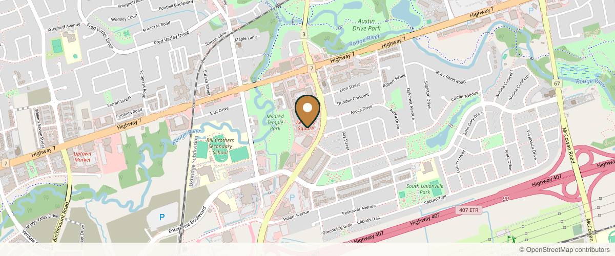 Map showing the exact location of Massage & Head Spa 名仁养生馆 at 8360 Kennedy Rd b5, Markham, ON L3R 9W4, Canada