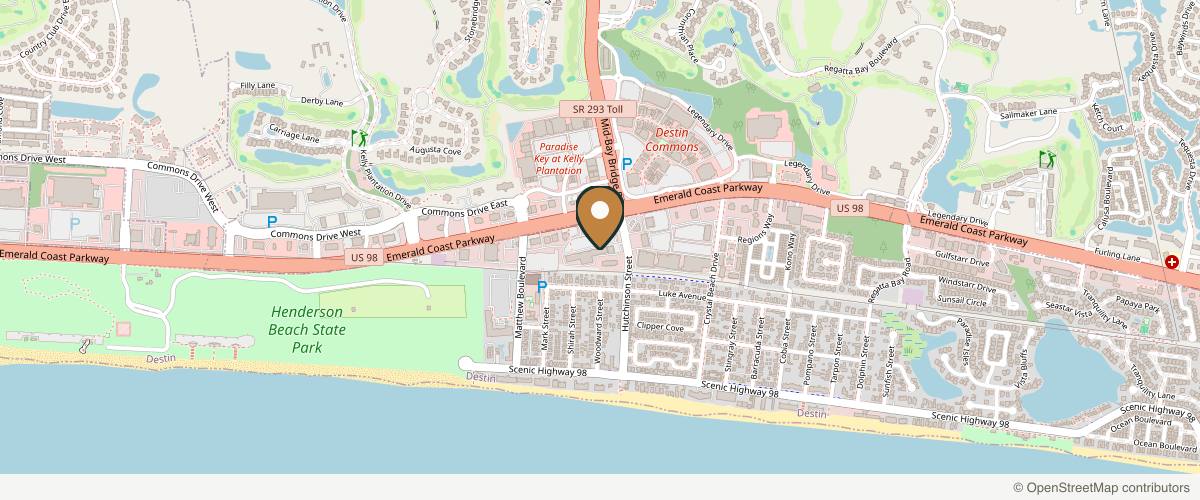 Map showing the exact location of Massage Envy at 34904 Emerald Coast Pkwy Ste 132, Destin, FL 32541, USA