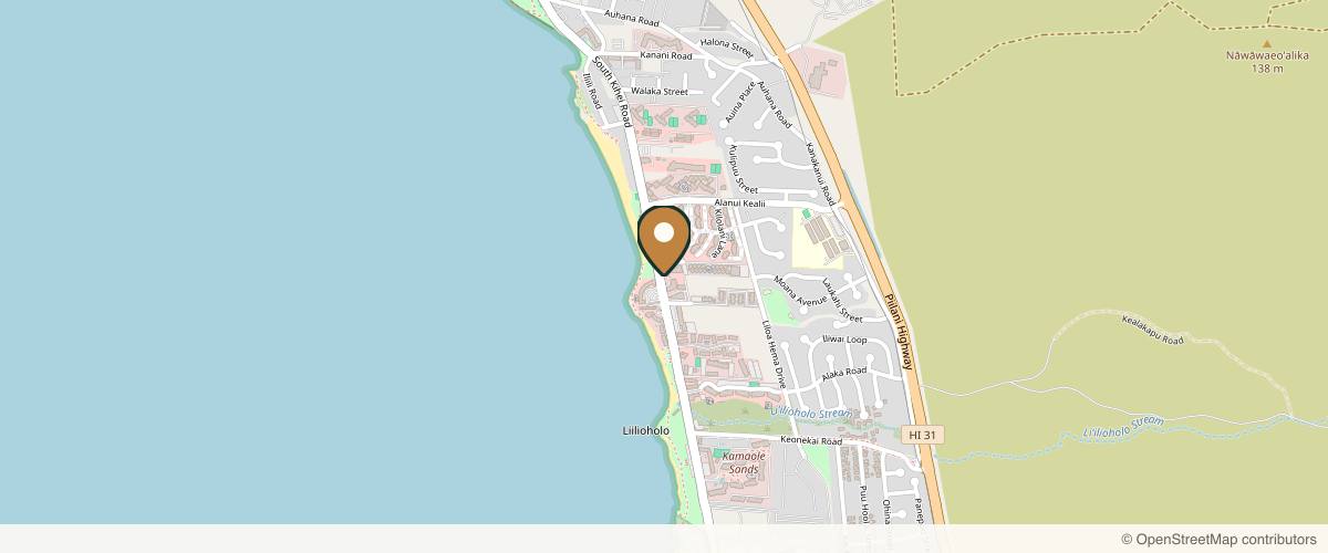 Map showing the exact location of Maui Massage & Spa at 2411 S Kihei Rd, Kihei, HI 96753, USA