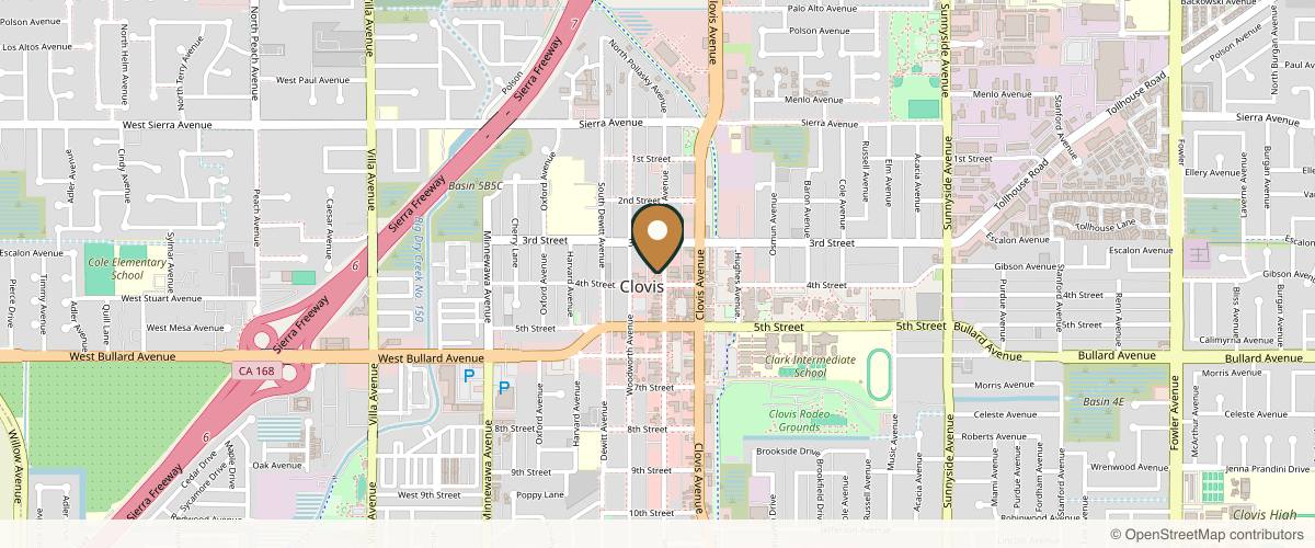 Map showing the exact location of Maven Integrative Aesthetics at 352 Pollasky Ave #206, Clovis, CA 93612, USA
