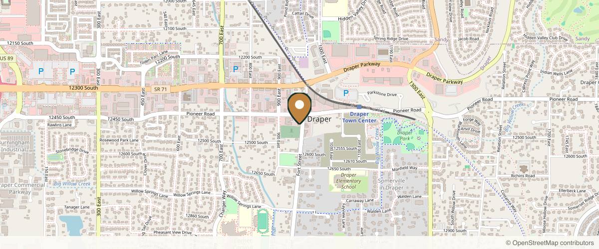 Map showing the exact location of Maven Medical Arts at 12448 S Fort St Ste C-100, Draper, UT 84020, USA