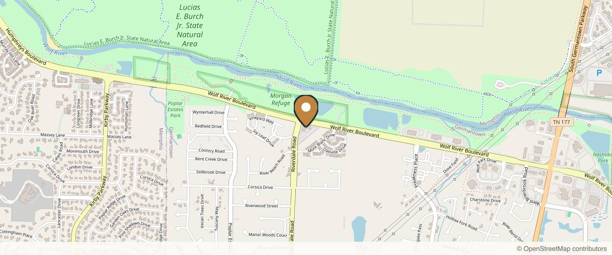 Map showing the exact location of McDonald Murrmann Skin and Laser at 7205 Wolf River Blvd #155, Germantown, TN 38138, USA