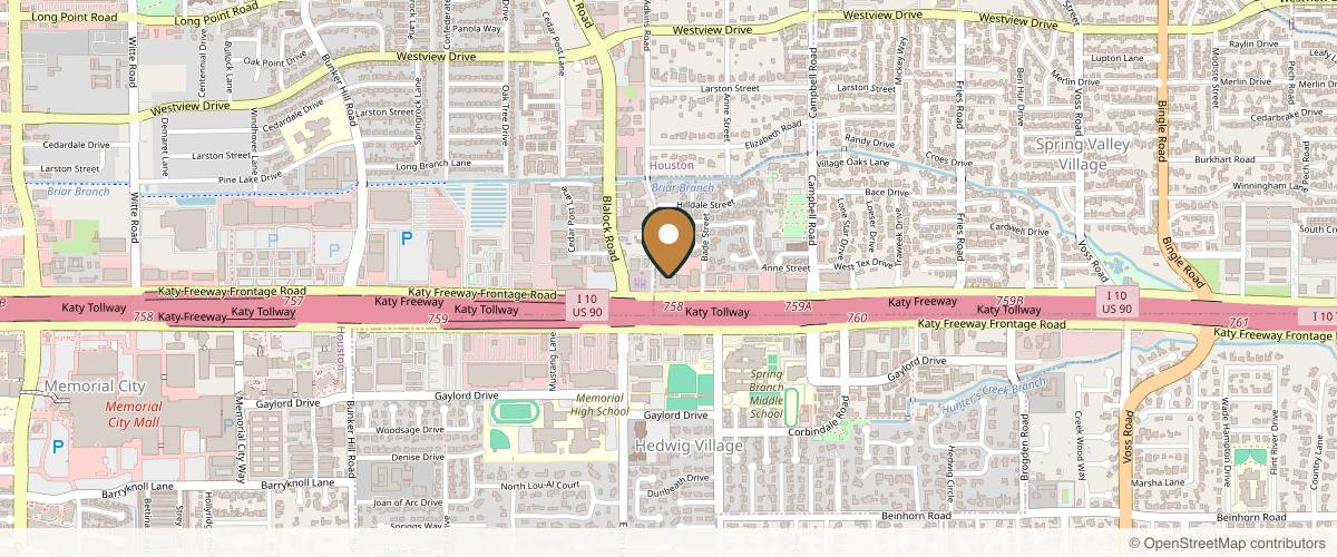 Map showing the exact location of MD Aesthetica MedSpa at 9230 Katy Fwy #401, Houston, TX 77055, USA