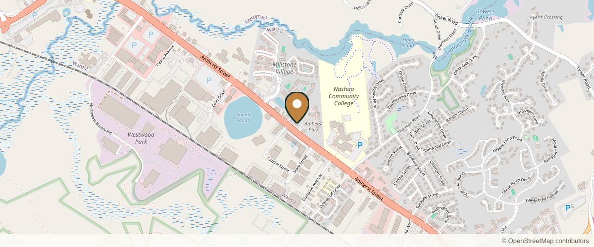 Map showing the exact location of MD Esthetics Nashua at 537 Amherst St, Nashua, NH 03063, USA