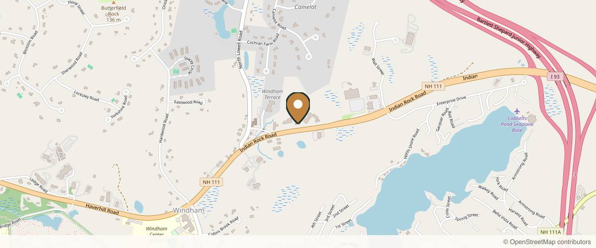 Map showing the exact location of MD Esthetics Windham at 29 Indian Rock Rd Fl 2, Windham, NH 03087, USA