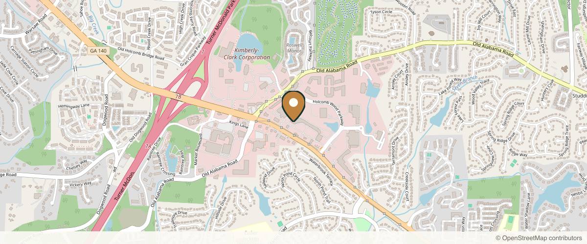 Map showing the exact location of Meadow Day Spa at 1570 Holcomb Bridge Rd 130, Suite 403, Roswell, GA 30076, USA