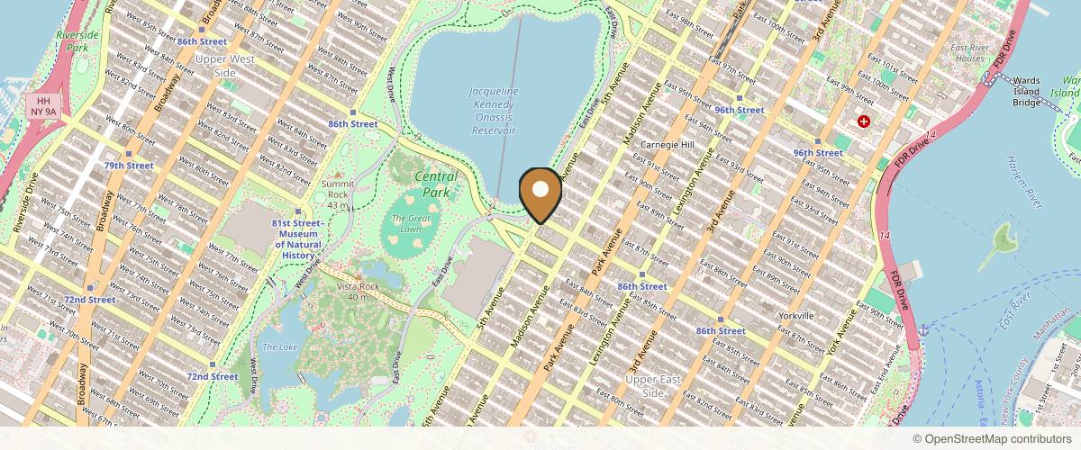 Map showing the exact location of Med Spa NYC: Beso Aesthetics at 1049 5th Ave Ste 1A, New York, NY 10028, USA