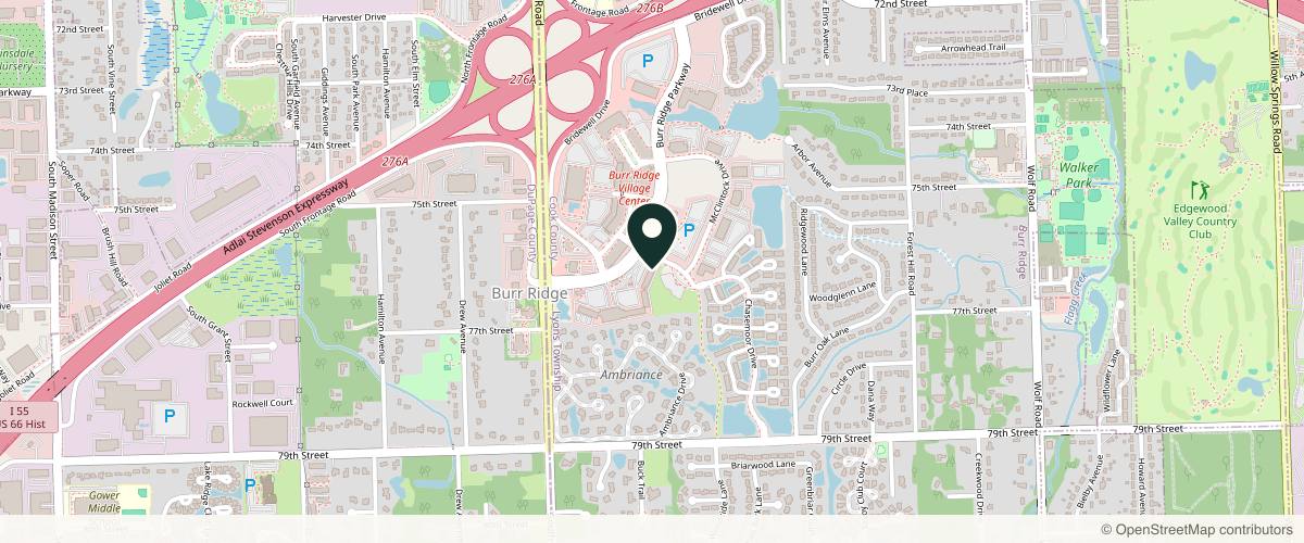 Map showing the exact location of MedAndSpa at 320 Burr Ridge Pkwy, Burr Ridge, IL 60527, USA