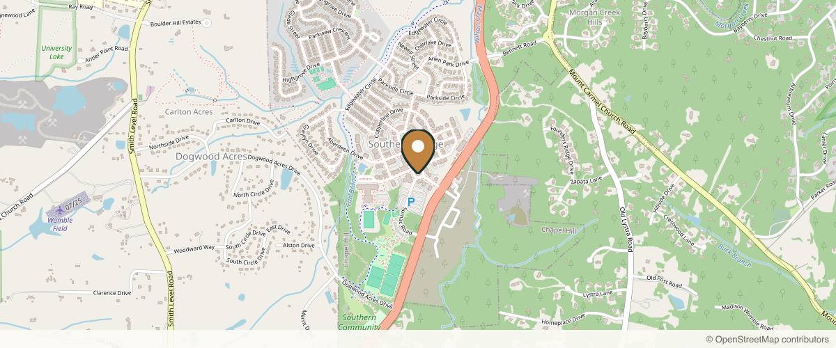 Map showing the exact location of Medical Day Spa of Chapel Hill at 301 Kildaire Rd #100, Chapel Hill, NC 27516, USA