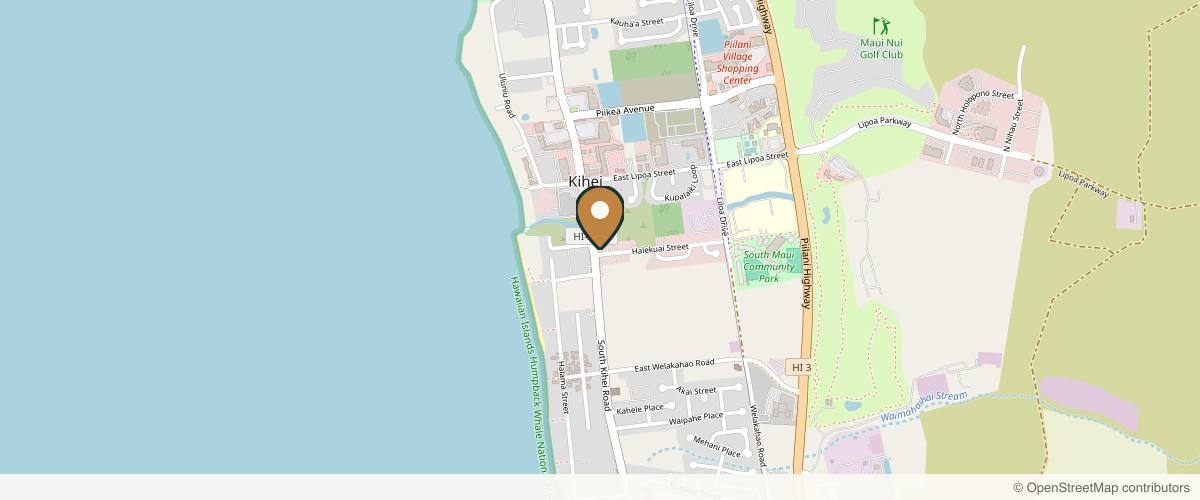 Map showing the exact location of MediSpa Maui | Aesthetics & Wellness At The Stolley Center at 1445 S Kihei Rd, Kihei, HI 96753, USA
