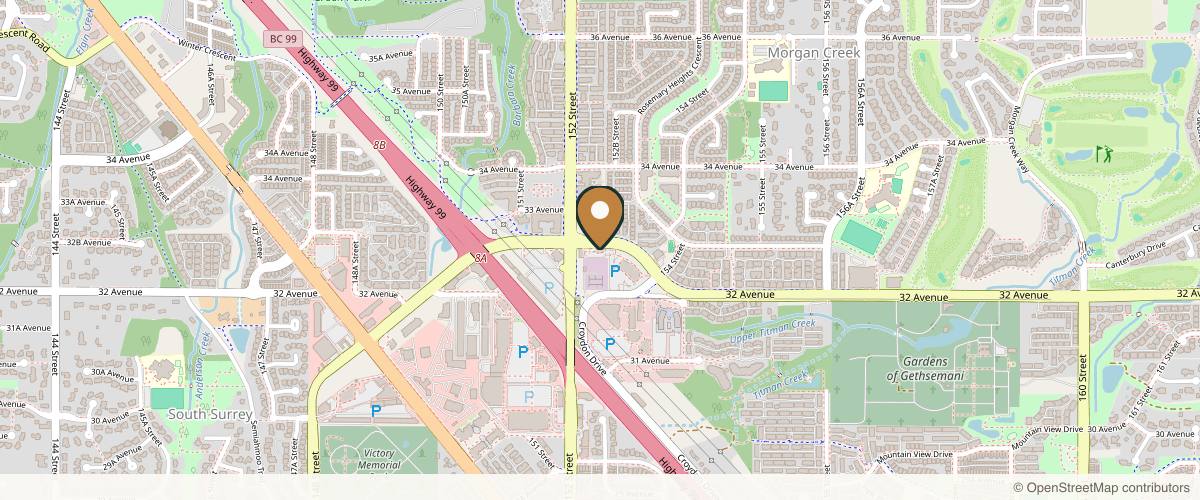 Map showing the exact location of Mediworks Rejuvenation Centre and Drip Lounge at 15222 32 Ave Diversion, Surrey, BC V3Z 0R8, Canada