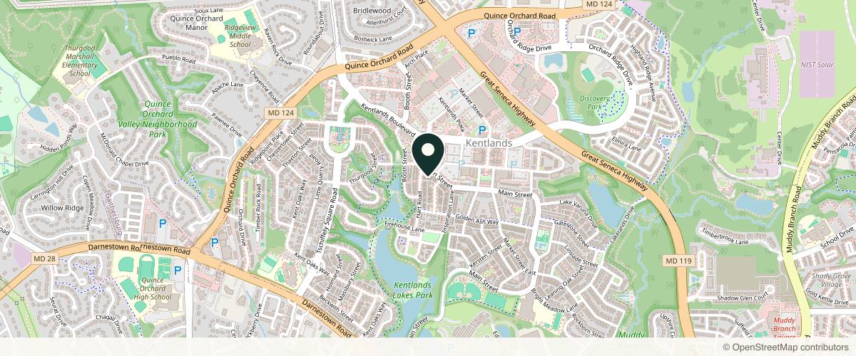 Map showing the exact location of Medrevive at 321 B Main St, Gaithersburg, MD 20878, USA
