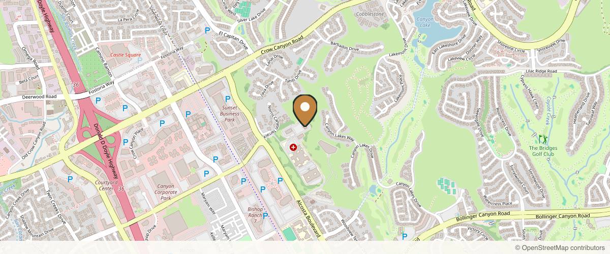 Map showing the exact location of Medspa California at 5601 Norris Canyon Rd STE 320, San Ramon, CA 94583, USA