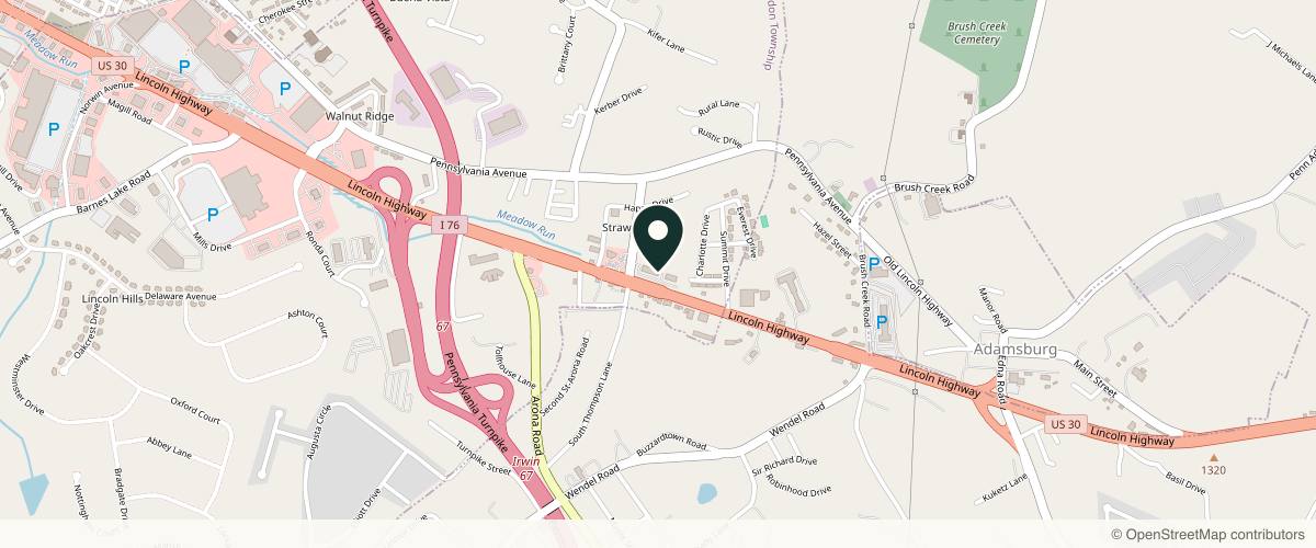 Map showing the exact location of MedSpa PGH at 27 N Thompson Ln Ste C-2, North Huntingdon, PA 15642, USA