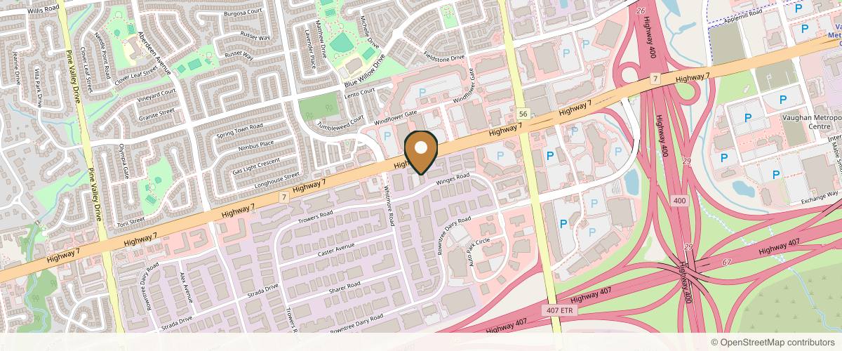 Map showing the exact location of MedSpa Woodbridge: New You Cosmetic Centre at 60 Winges Rd Unit #5, Woodbridge, ON L4L 6C6, Canada