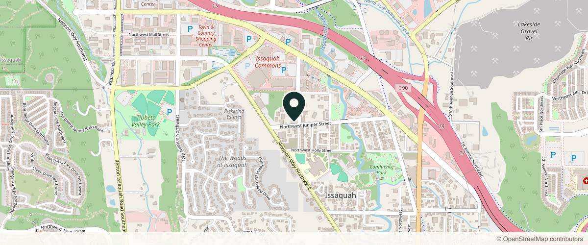 Map showing the exact location of Metamorphosis Holistic MedSpa, PLLC at 710 NW Juniper St #204, Issaquah, WA 98027, USA