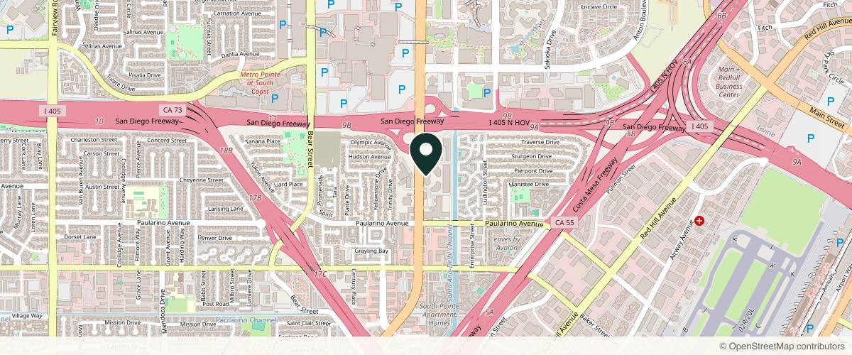 Map showing the exact location of Metropolis Dermatology | Costa Mesa at 3080 Bristol St #650, Costa Mesa, CA 92626