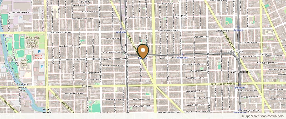 Map showing the exact location of MGMD Aesthetics at 3355 N Lincoln Ave #3, Chicago, IL 60657, USA