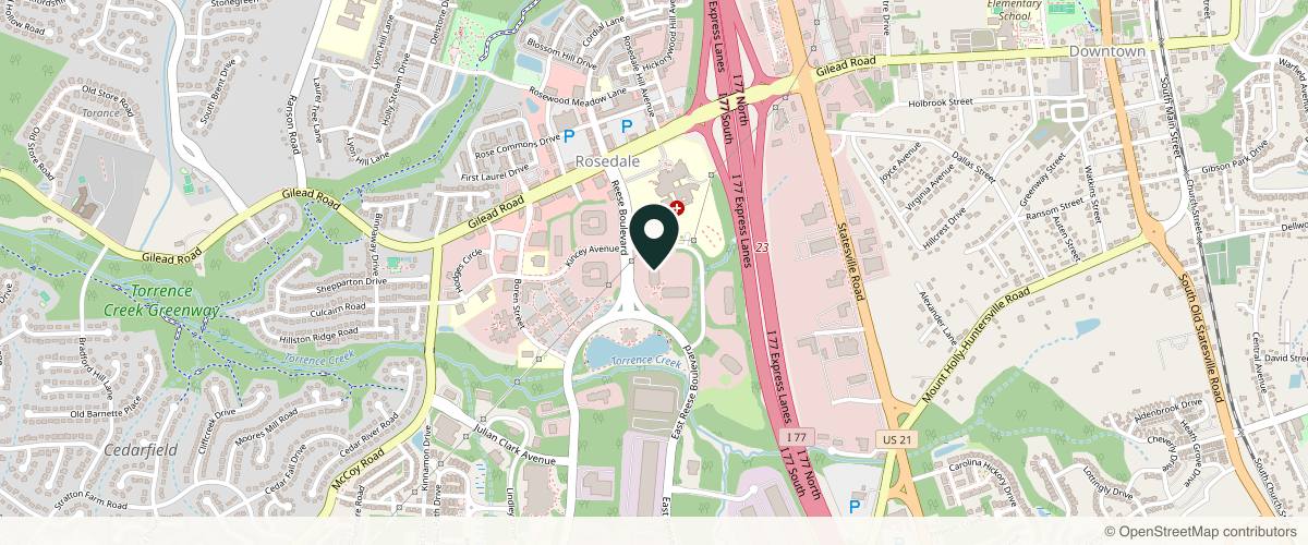 Map showing the exact location of Mia Aesthetics Charlotte at 9920 Kincey Ave #210, Huntersville, NC 28078, USA