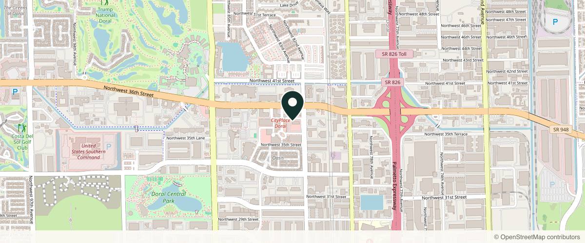 Map showing the exact location of Miami Skin Dr.: Lawrence Adam Schiffman, DO, FAOCD at 3650 NW 82nd Ave Ste 306, Doral, FL 33166