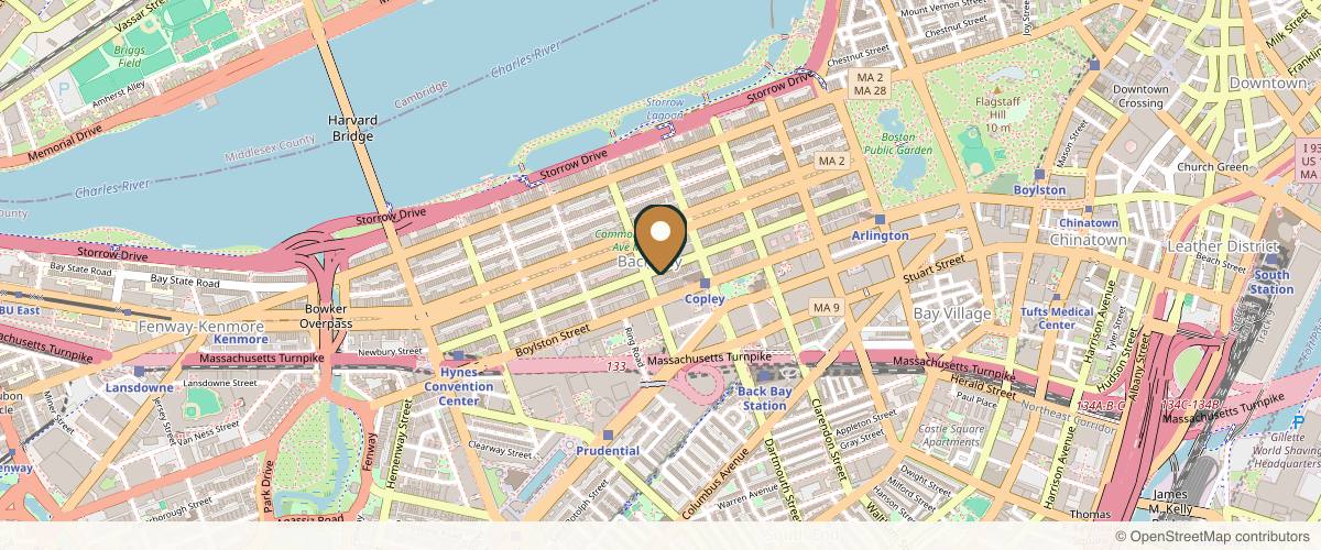 Map showing the exact location of MicroAesthetics at 176 Newbury St, Boston, MA 02116, USA
