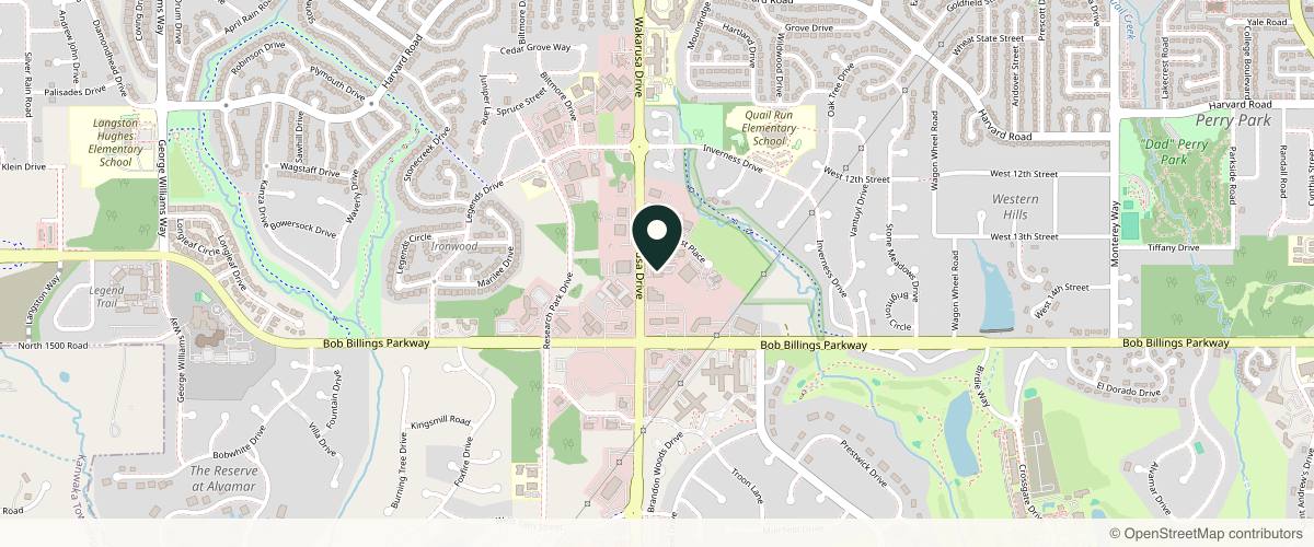 Map showing the exact location of Midwest Hormone Centers at 1420 Wakarusa Dr #102, Lawrence, KS 66049, USA