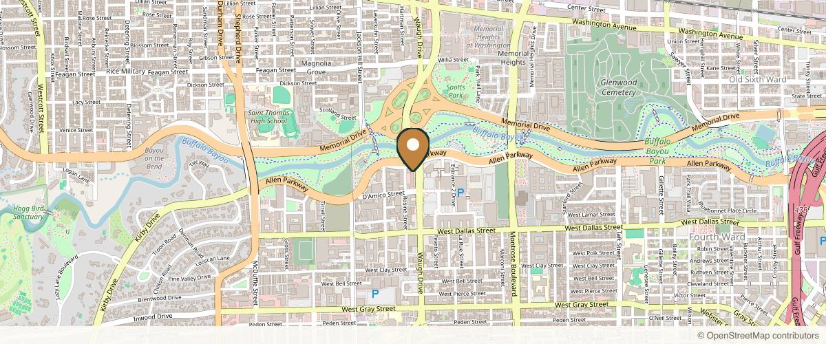 Map showing the exact location of Miliv Med Spa & Facials at 524 Waugh Dr, Houston, TX 77019, USA