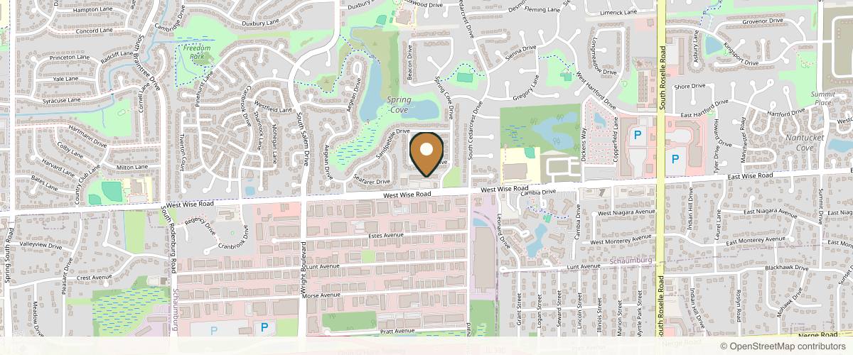 Map showing the exact location of Mind and Body Care at 520 W Wise Rd, Schaumburg, IL 60193, USA
