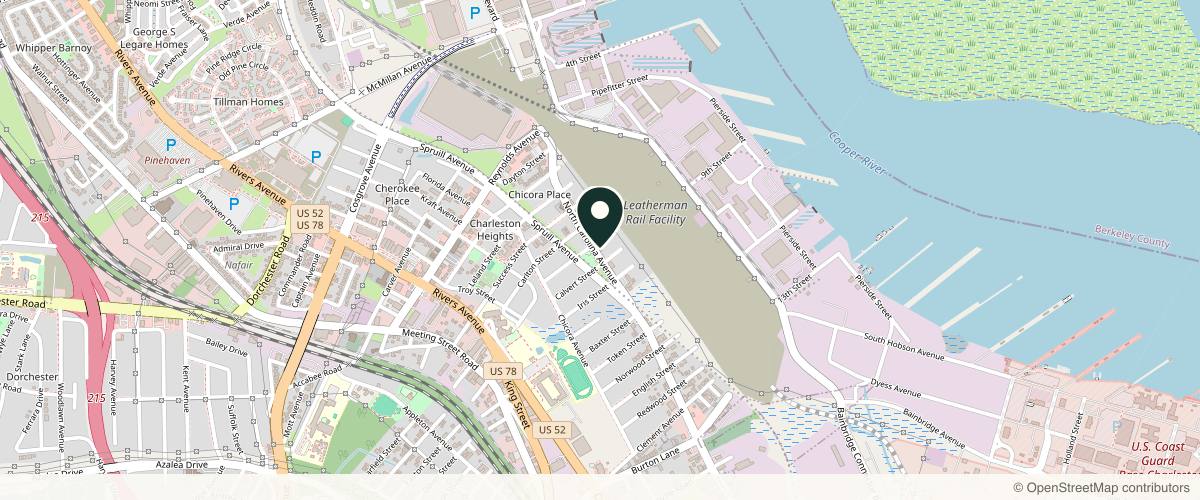 Map showing the exact location of Mink Total Medical Spa & Wellness at 3110 N Carolina Ave Unit B, North Charleston, SC 29405, USA