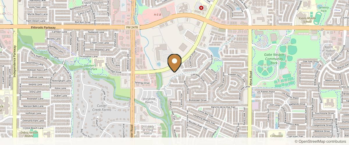 Map showing the exact location of MJMD Primary Care & Aesthetics at 3721 S Stonebridge Dr Ste 703, McKinney, TX 75070, USA
