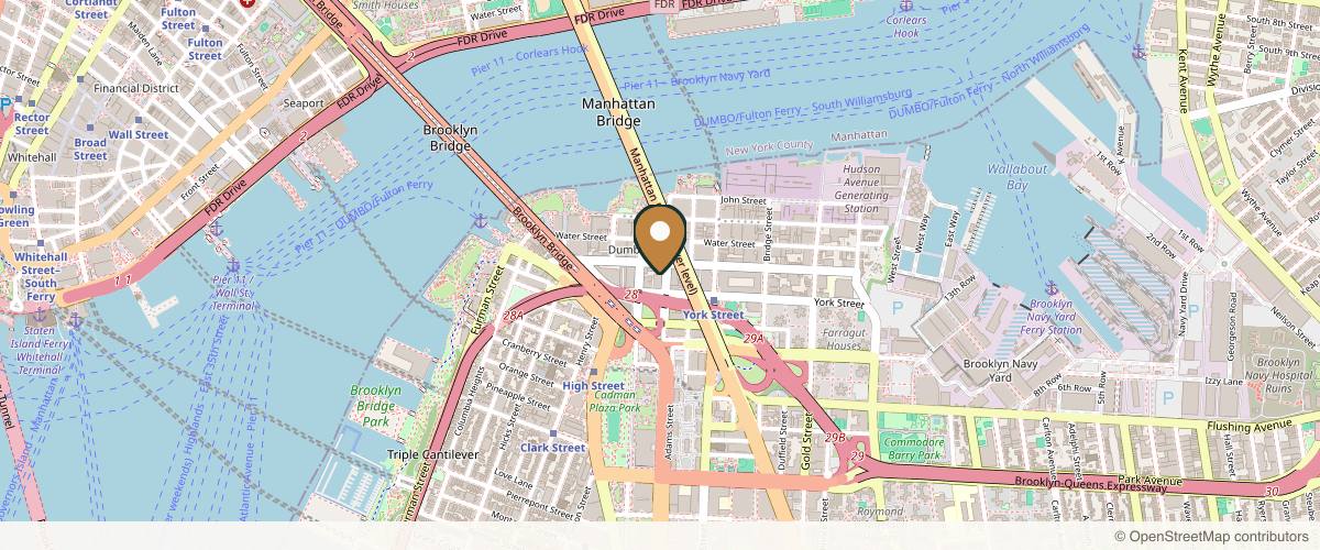 Map showing the exact location of MM Aesthetics Med Spa: Marina Musalyants RN at 68 Adams St, Brooklyn, NY 11201, USA