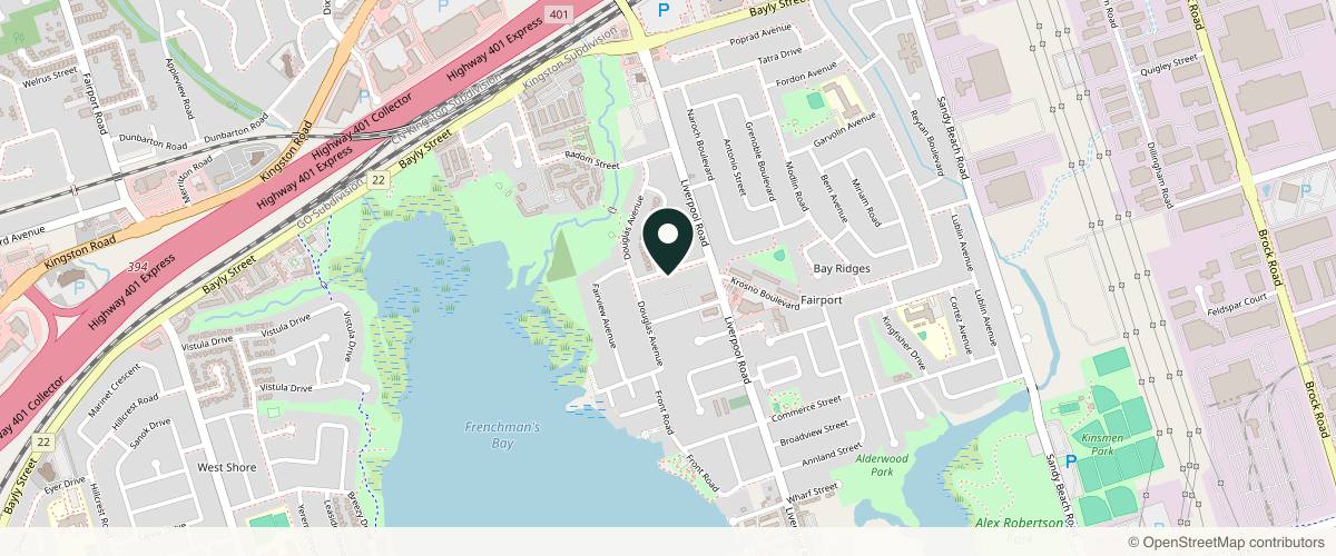 Map showing the exact location of Modern Beauty Bar at 1267 Haller Ave, Pickering, ON L1W 1H7, Canada