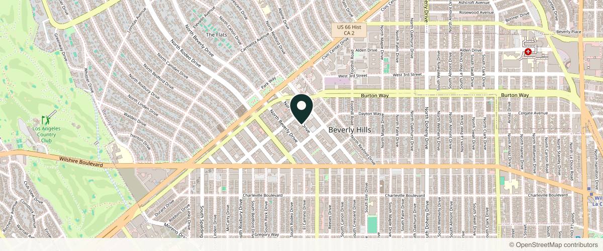 Map showing the exact location of Modern Esthetics at 343 N Canon Dr, Beverly Hills, CA 90210, USA