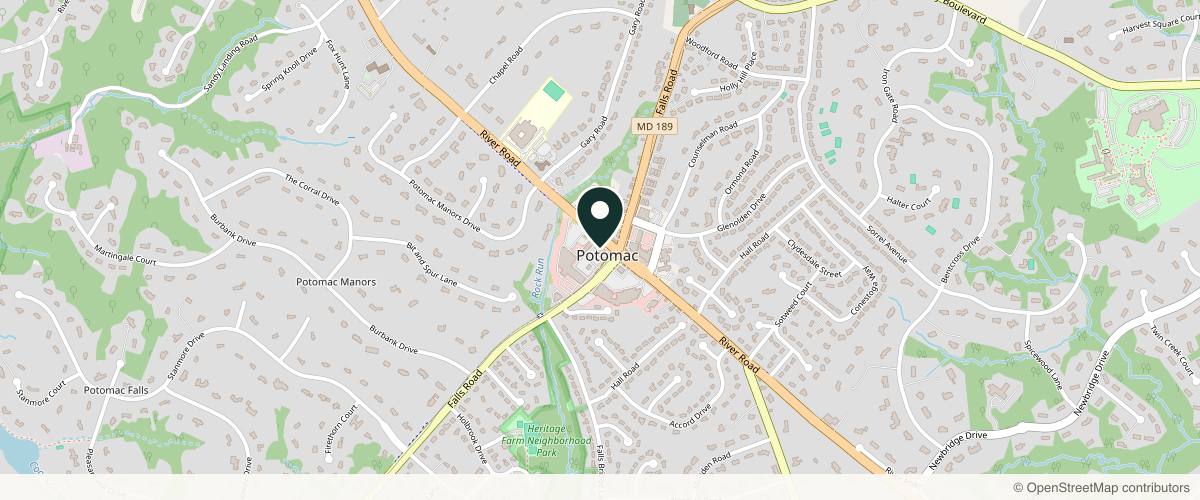 Map showing the exact location of Moksha Aesthetics at 10220 River Rd Ste 3, Potomac, MD 20854, USA