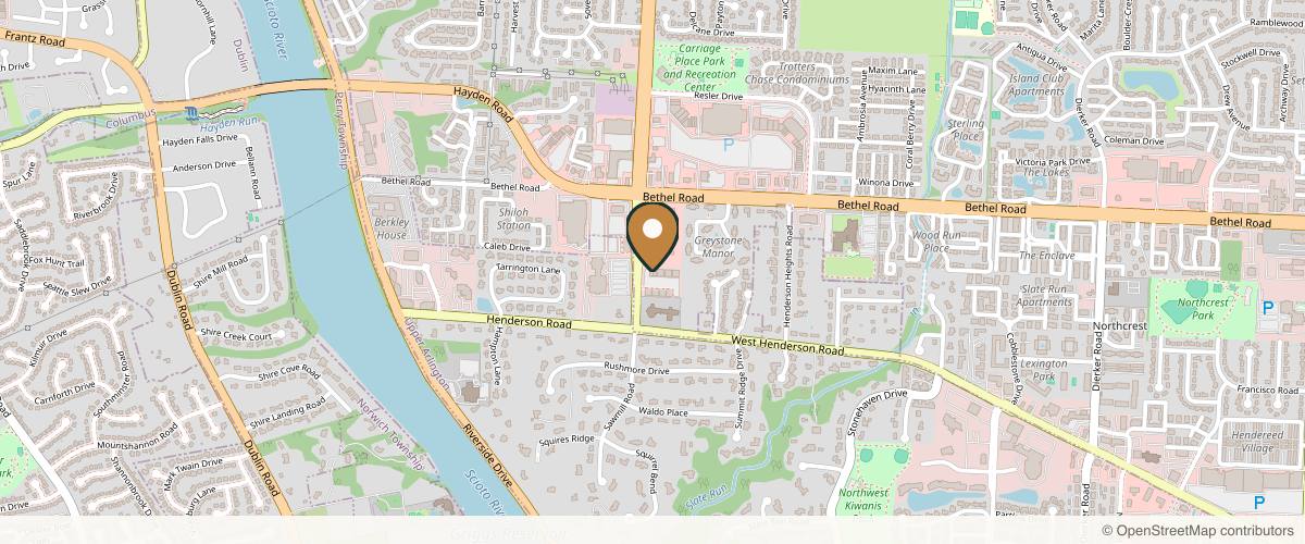 Map showing the exact location of Monarch Aesthetic Medicine at 4632 Sawmill Rd, Columbus, OH 43220, USA